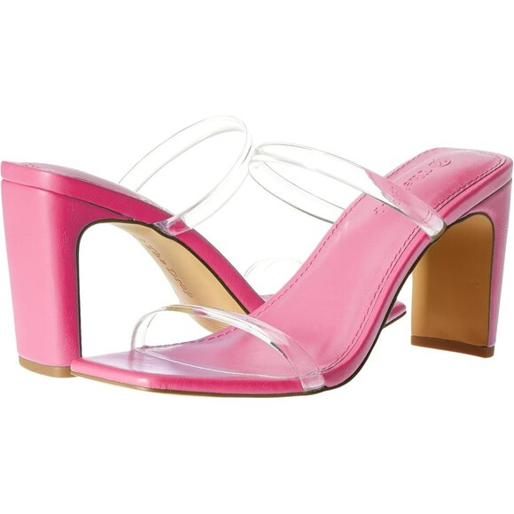 🆕 Women Pink Avery Square Toe Two Strap Staples Elevate High Heeled Sandal - Picture 6 of 8